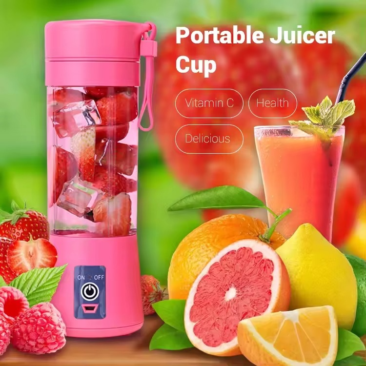 USB Rechargeable Juicer 6 Blades Electric Blender Portable Mixer
