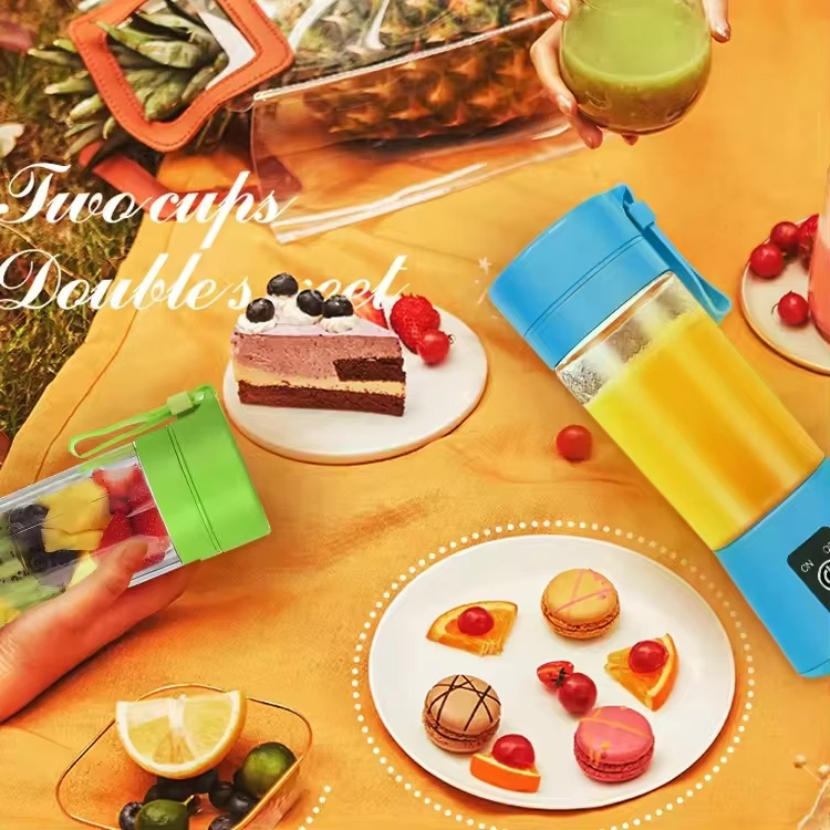 USB Rechargeable Juicer 6 Blades Electric Blender Portable Mixer